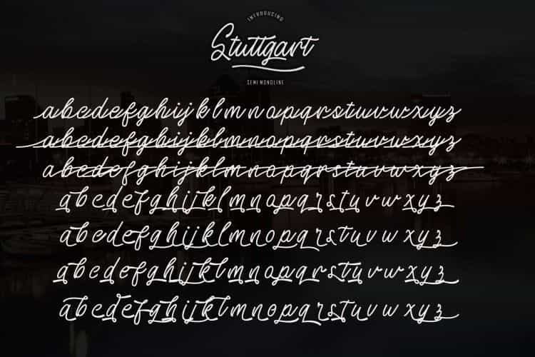 Stuttgart Handwritten Font Image 2