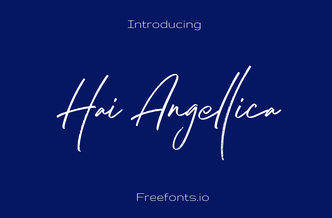 Hai Angellica Font Image 1