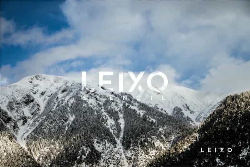Leixo Stencil Typeface Image 3