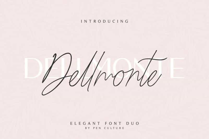 Dellmonte Sans Font Image 1
