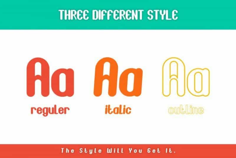 Joscelynn Fun Font Image 2