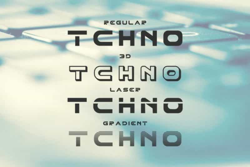 XHARP Futuristic Modern Font Image 2
