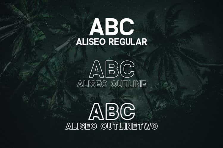 Aliseo Font Family Image 2