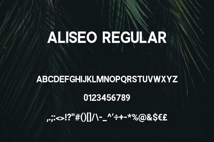 Aliseo Font Family Image 3