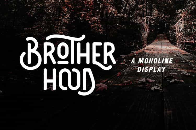 Brotherhood Display Font Image 1