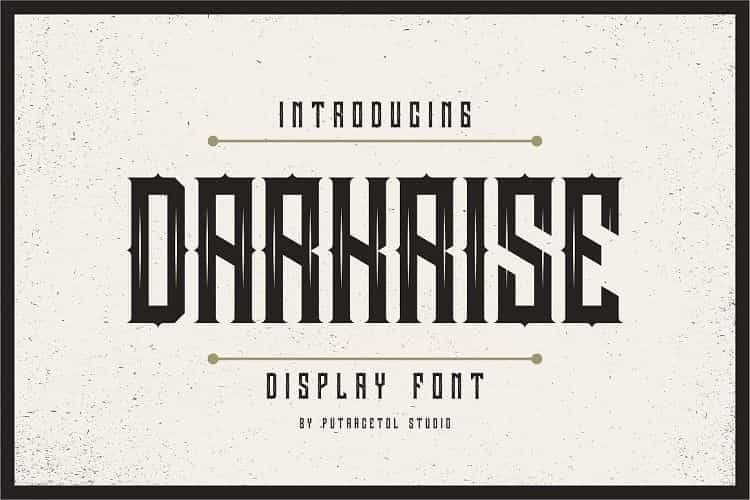 Darkrise Typeface Image 1