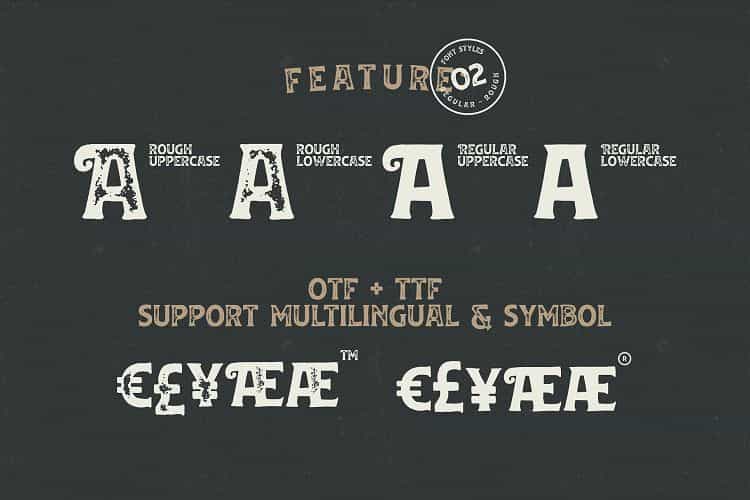 Huvet Vintage Font Image 3
