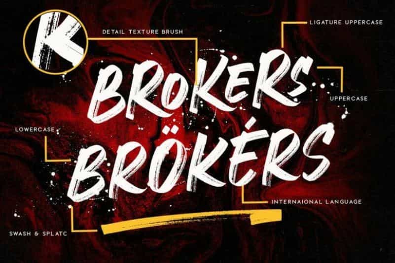 Crackers Brusher Font Image 3
