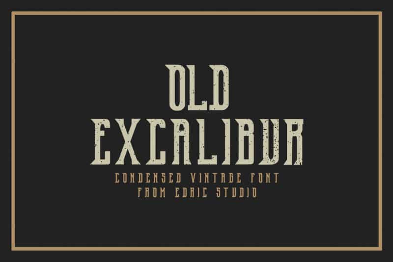 Old Excalibur Typeface Image 1