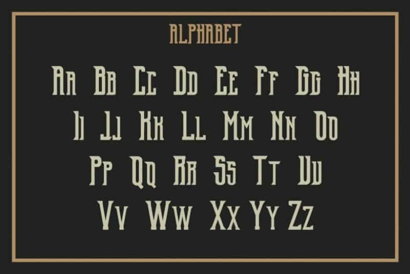 Old Excalibur Typeface Image 3