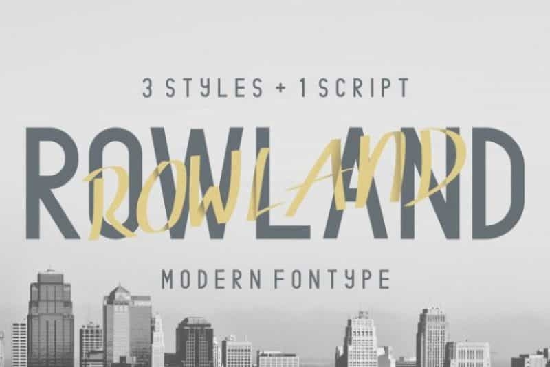 Rowland Typeface Image 1