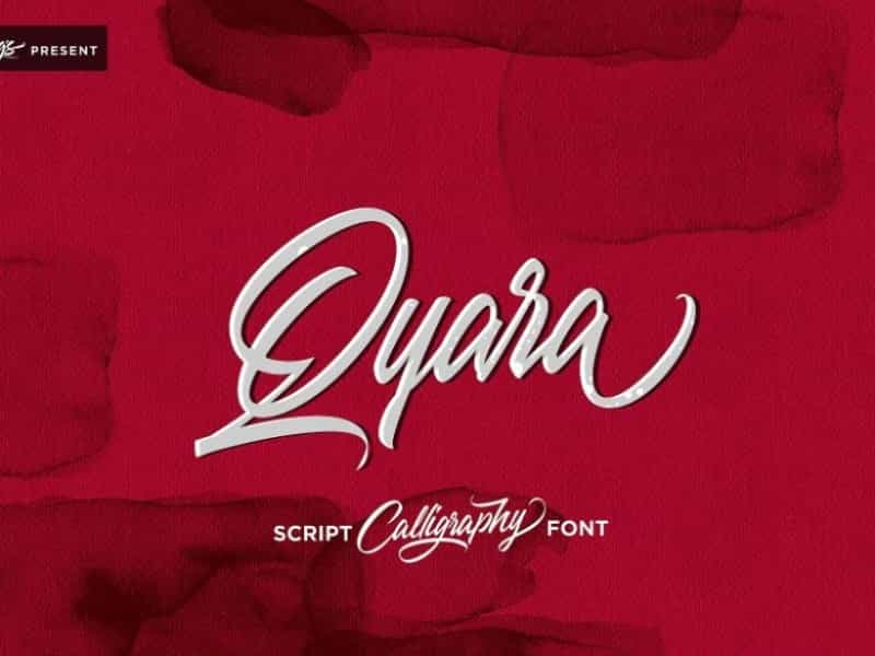 Qyara Calligraphy Font Image 1