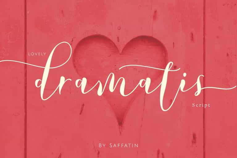 Lovely Dramatis Script Font Image 1