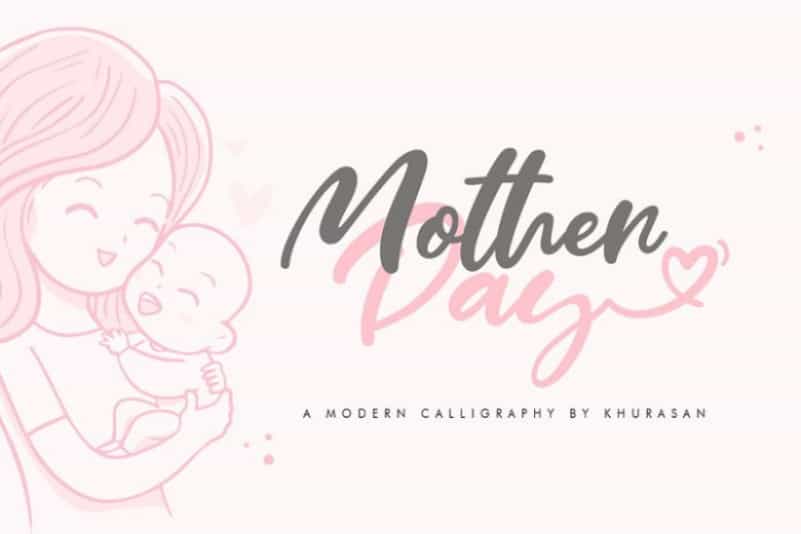 Mother Day Script Font Image 1