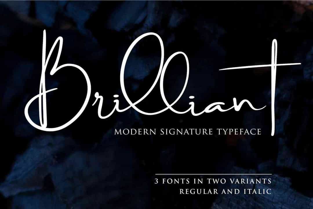 Brilliant Signature Font Image 1