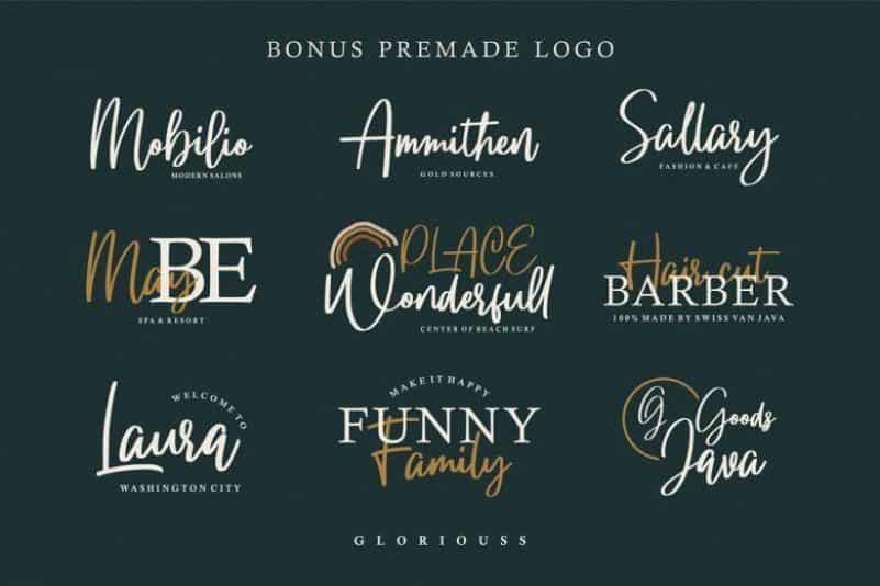 Gloryouss Script Font Image 3