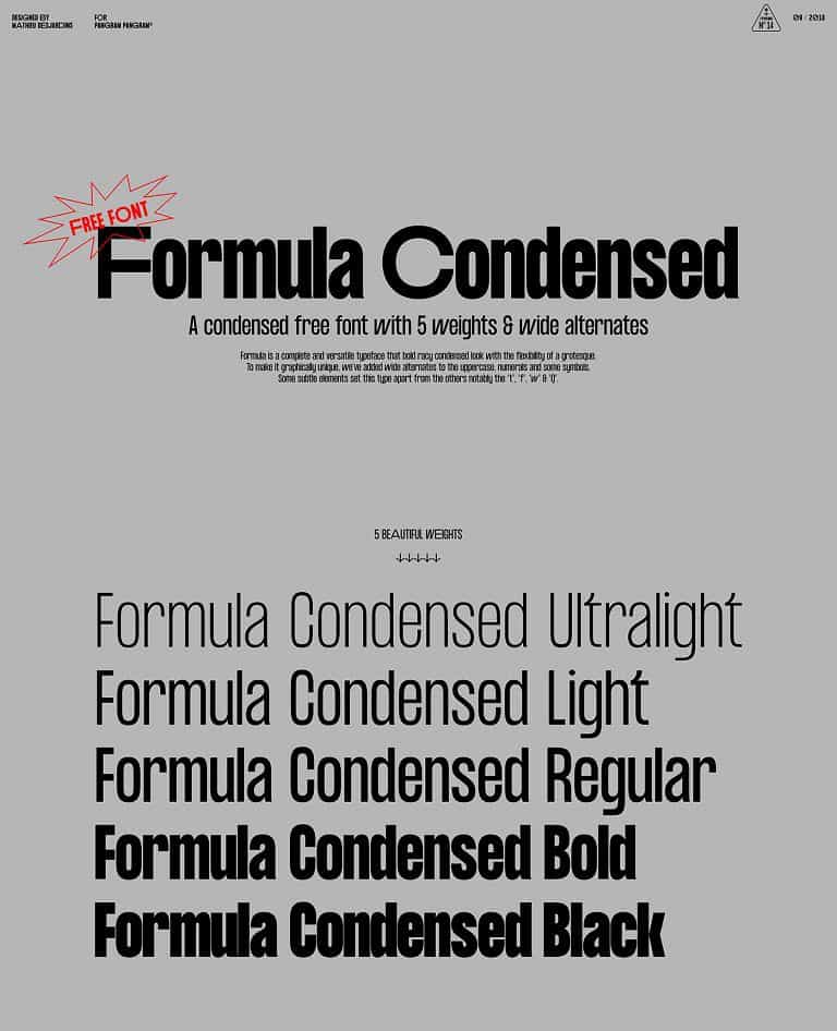 Formula Consensed Font Family Image 2