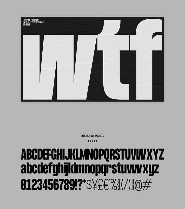 Formula Consensed Font Family Image 3