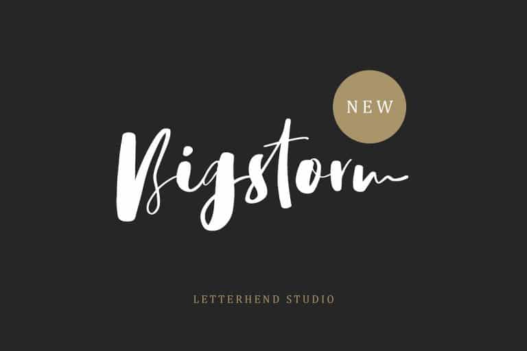 Bigstorm Script Font Image 1
