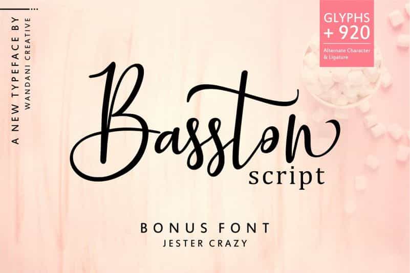 Basston Script Font Duo Image 1