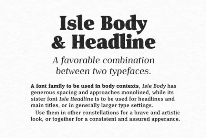 Isle Body Font Family Image 2