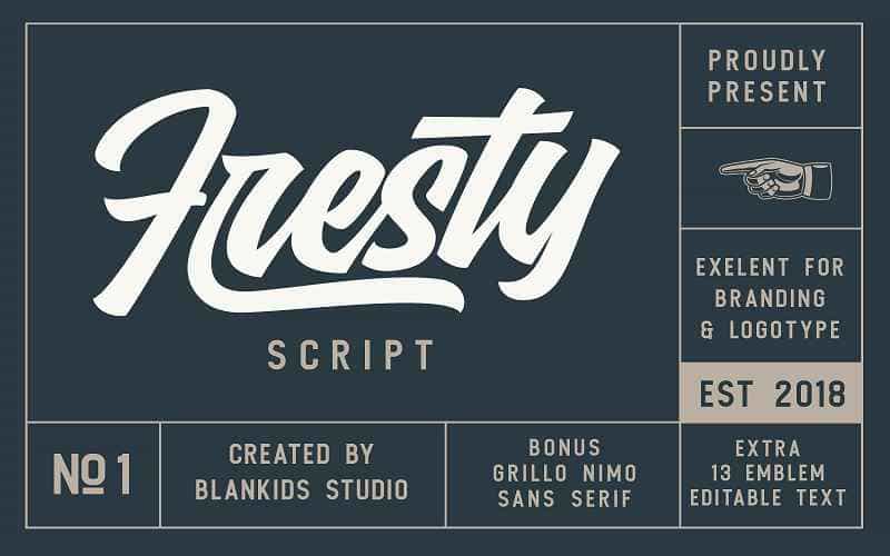 Fresty Script Font Image 1