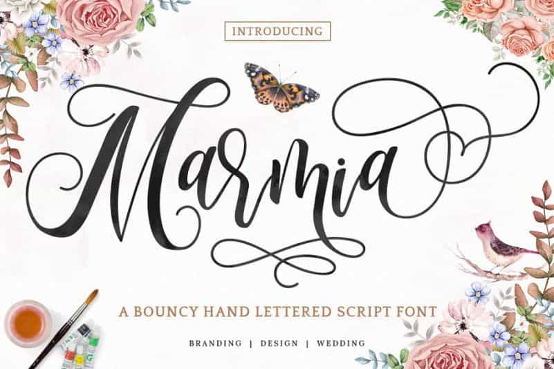 Marmia Calligraphy Font Image 1