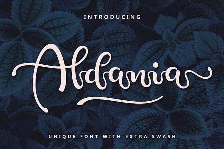 Aldania Script Font Image 1