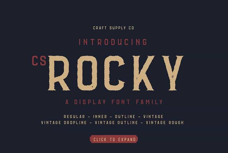 CS Rocky Font Image 1
