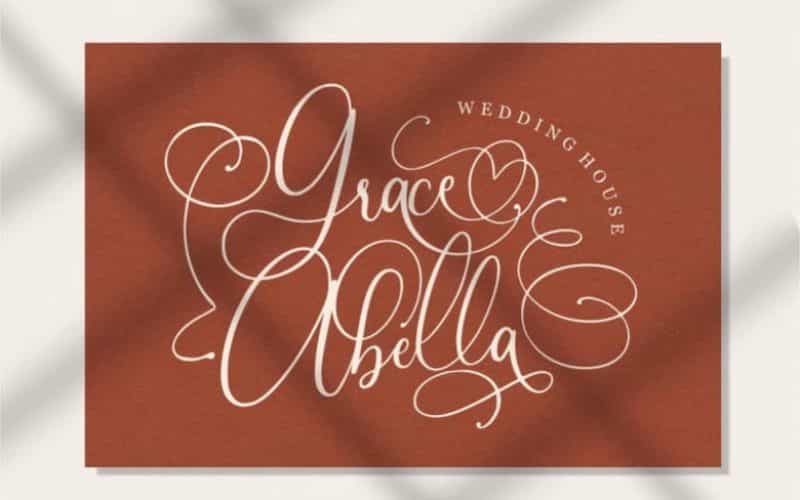 Slovenia Calligraphy Font Image 2
