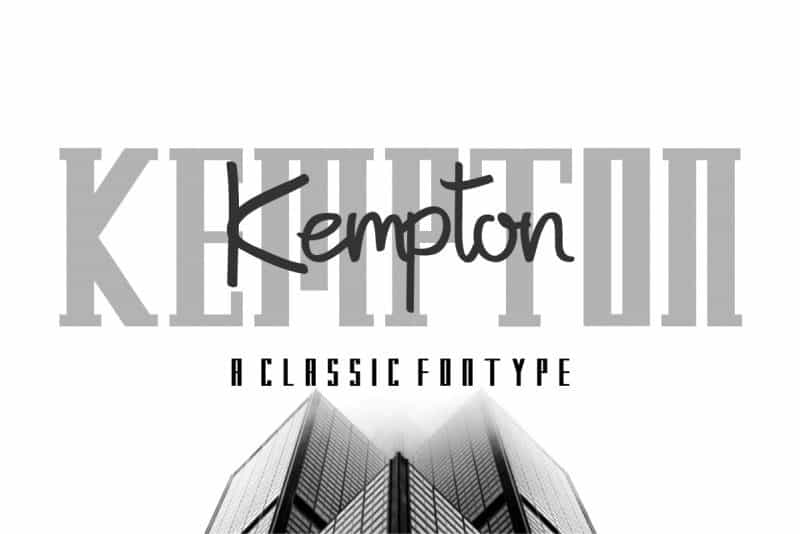 Kempton Typeface Image 1