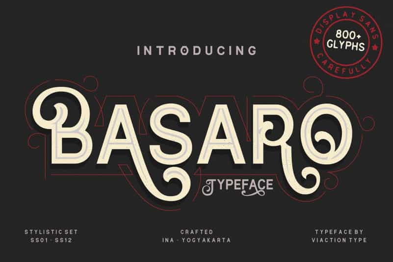 Basaro Display Font Image 1