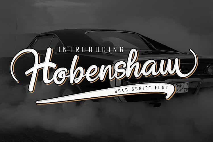Hobenshaw Script Font Image 1