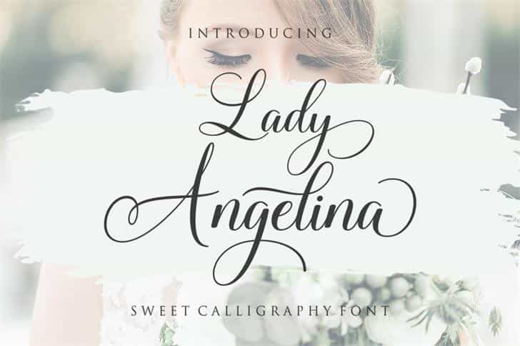 Lady Angelina Script Font Image 1