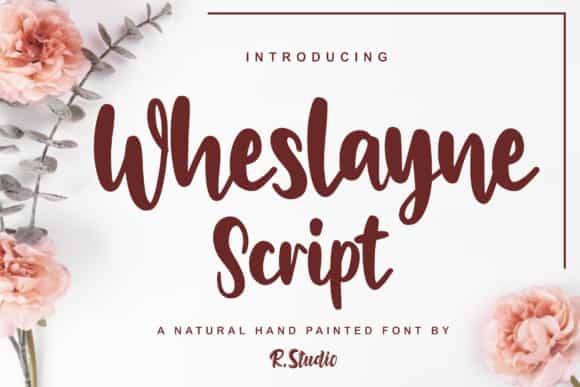 Wheslayne Script Font Image 1