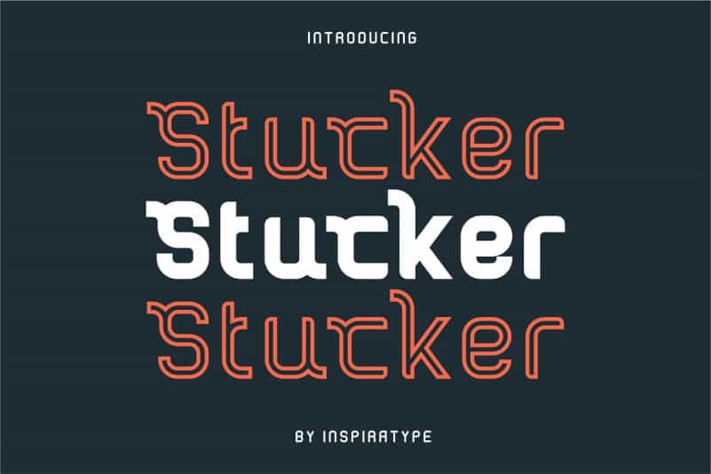 Stucker Display Font Image 1