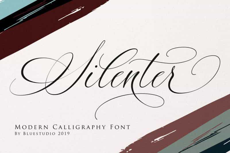 Silenter Calligraphy Font Image 1