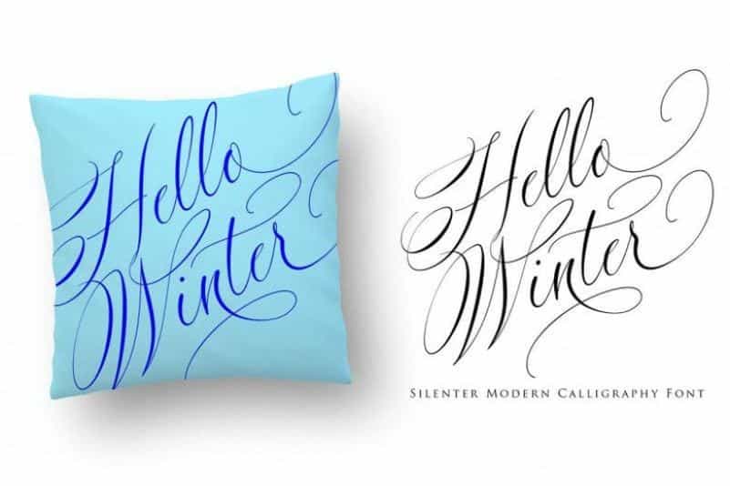 Silenter Calligraphy Font Image 3