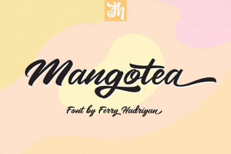 Mangotea Script Font Image 1