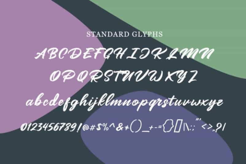 Mangotea Script Font Image 3