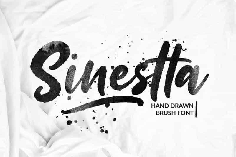 Sinestta Brush Font Image 1
