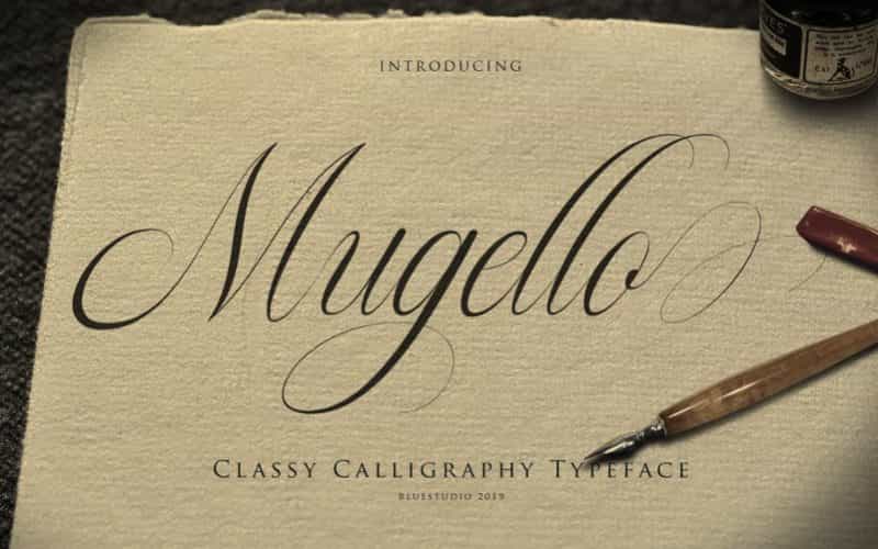 Mugello Calligraphy Font Image 1