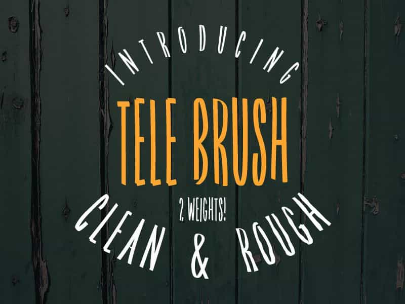 Tele Brush Typeface Image 1