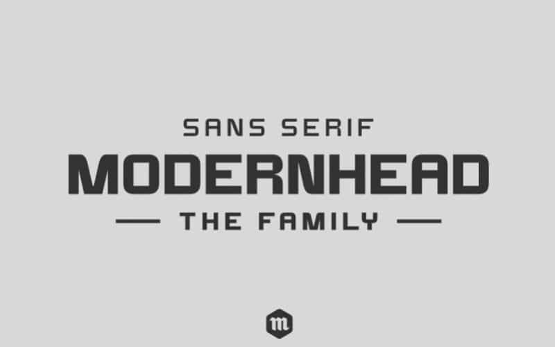 Modernhead Sans Serif Font Image 1