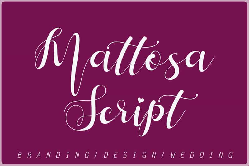 Mattosa Script Font Image 1
