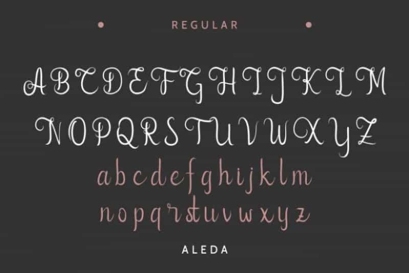 Aleda Handwritten Font Image 3