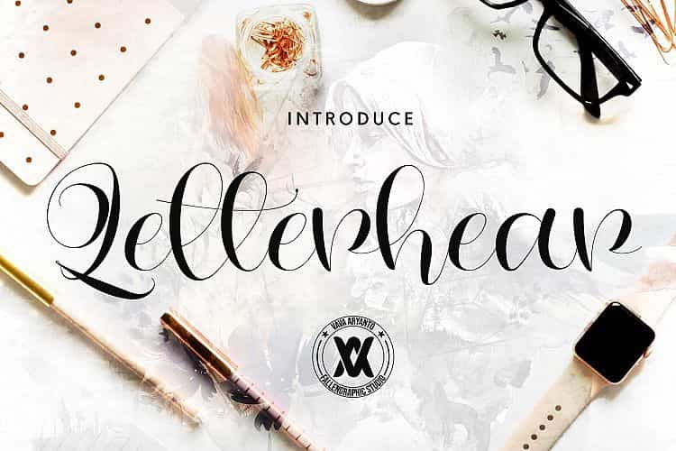 Letterhear Script Font Image 1