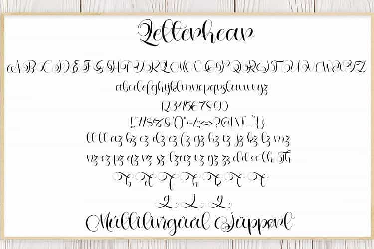 Letterhear Script Font Image 3