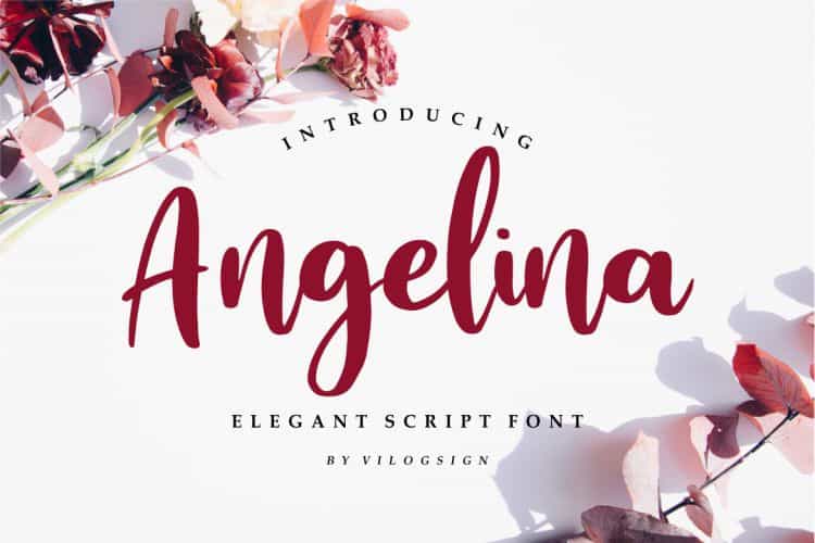 Angelina Playful Script Font Image 1