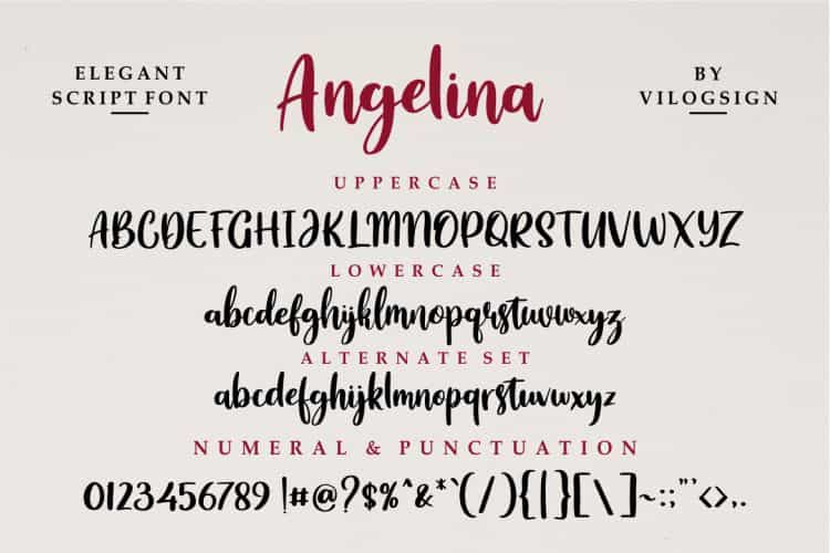 Angelina Playful Script Font Image 3